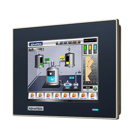 FPM-7061T-R3AE - True-Flat Industrie Display 6,5" Monitor mit resistiven Touch, VGA/DP & IP66