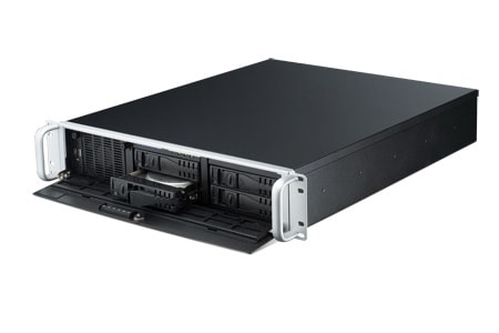 HPC-7242-50ZB - 19" Rack IPC Server Gehäuse 2HE mit 500W NT f. ATX-Servermainboards max. 4 HDD