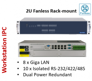ECU-4784-V2 - Lüfterlose Rack-Mount Montage