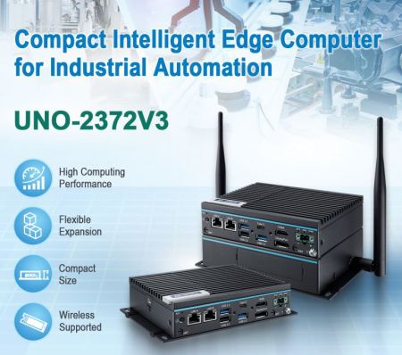 Kompakter Edge-Automatisierungscomputer UNO-2372V3 für industrielle IoT-Anwendungen