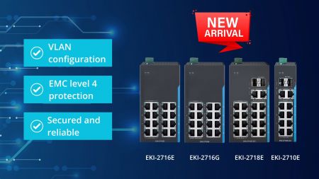 Unmanaged Switche der EKI Serie mit VLAN Funktion Unmanaged Switche der EKI Serie mit VLAN Funktion
