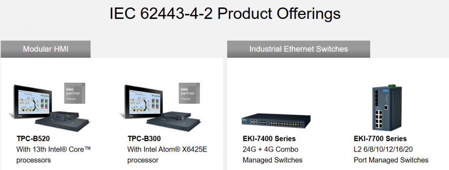 IEC-62443-4-2 zertifizierte TPC und EKI-Systeme IEC-62443-4-2 zertifizierte TPC und EKI-Systeme
