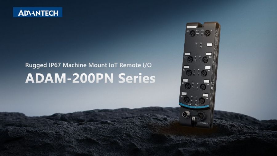 Die neue ADAM-200PN Serie mit IP67 Schutz und Profinet Verbindung für verschiedene IO Signale