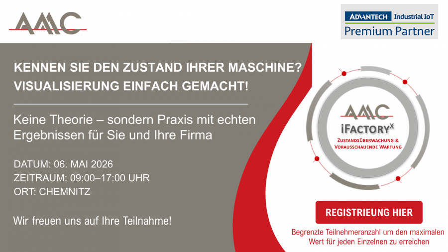 AMC iFactoryX - Schulung "Vom Sensor zur Visualisierung"