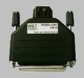 WT-81025 - Seriell LWL Konverter LWL  RS232 Wandler (25-pol. SUB-D)