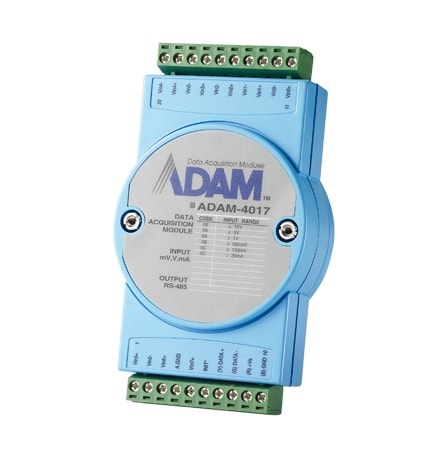 ADAM-4017-F - Remote-I/O-Modul mit RS485 8-Kanal-Analog-Eingangs-Modul, ASCII-Protokoll