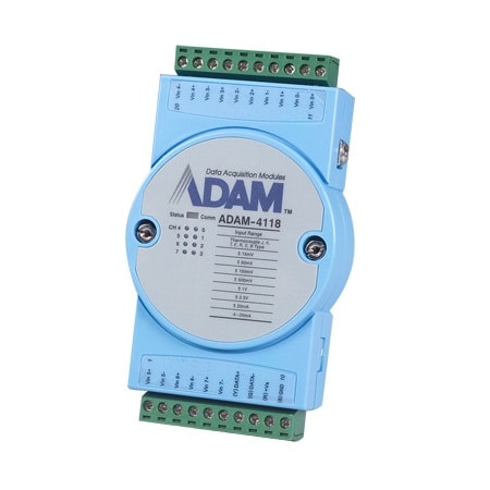 ADAM-4118-C (+Modbus) RS485 Remote I/O Modul mit 8 Eingängen für Thermoelemente
