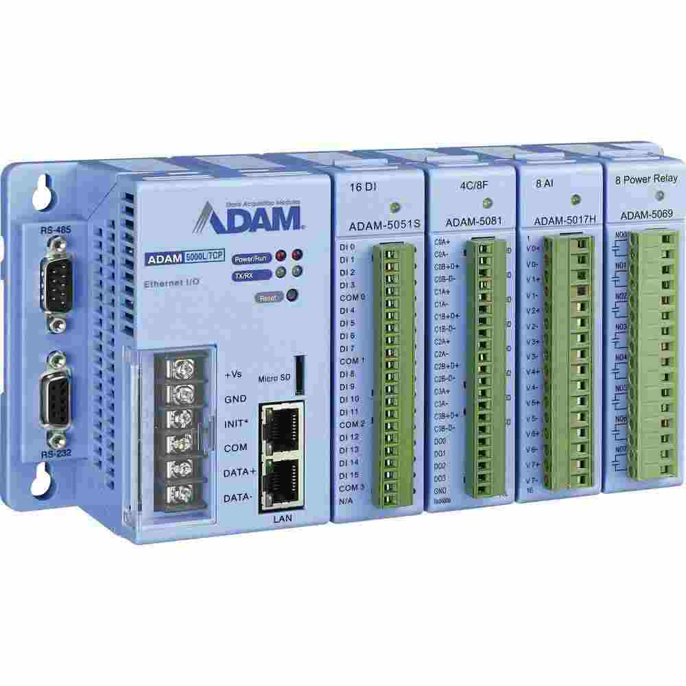 ADAM-5000L-TCP-BE - Ethernet 4-Slot Grundgerät mit 4 Slots für Datenerfassungsmodule