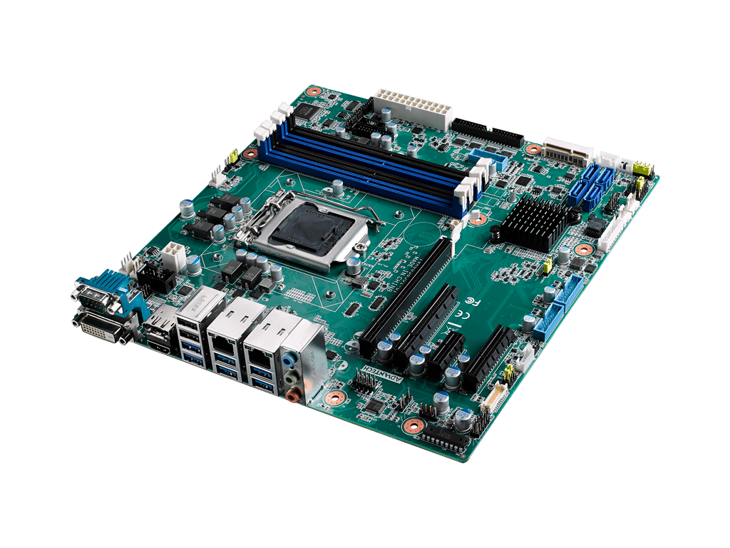 AIMB-585QG2-00A1E - MicroATX Mainboard für IPC für i7/i5/i3 6/7. Gen.CPUs mit DVI/DP, 6 COM, 2LAN