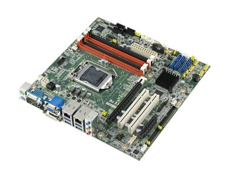 AIMB-584QG2-00A1E - MicroATX Mainboard für IPC für i7/i5/i3 4. Gen. CPUs mit DVI+DP, 6 COM, 2 LAN