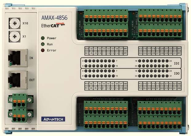 AMAX-4856-B- EtherCAT Slave Remote I/O Modul mit 32x Digital Ein- & 32x PhotoMOS-Relais Ausgang