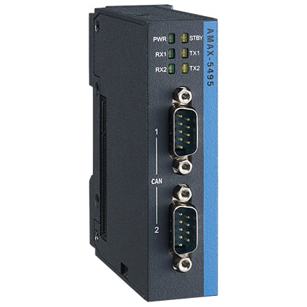 AMAX-5495 - CAN-Erweiterungsmodul mit 2 Ports DB9 (CAN2.0 A/B) zum AMAX-5580
