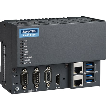 AMAX-5580-54000A - Kontroller-IPC mit EtherCAT lüfterloser Kontroller mit 5-6300U CPU & 8GB RAM