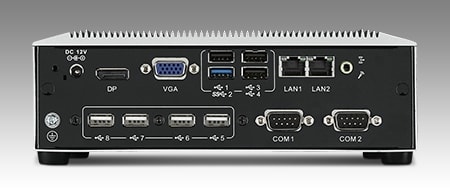 ARK-6322-Q0A1E - Embedded Box IPC lüfterlos  mit Celeron J1900 CPU, 6 COM, 8 USB