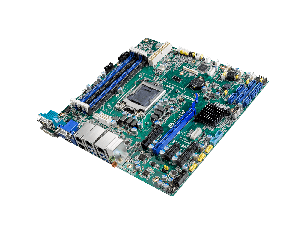 ASMB-586G2-00A1 - ATX Server Mainboard für i7/Xeon 8. Gen. CPUs mit VGA/DVI/LAN/DDR4