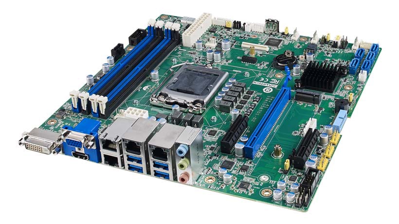 ASMB-587 - Micro ATX Server Mainboard für i7/Xeon 10. Gen. CPUs mit VGA/DVI/LAN/DDR4