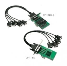 CP-114EL-DB9M - Serielle Schnittstellenkarte mit 4 RS232/422/485 Ports für PCIe Bus (LowProf)