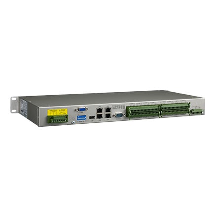 ECU-4553-R12SAE - 1HE Automation IPC mit Cortex CPU, 4 LAN, 16 COM Ports & Linux-OS