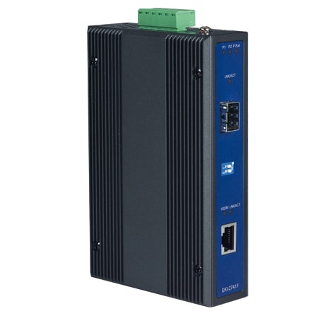 EKI-2741F-BE - Gb Ethernet Medienkonverter 10/100/1000TX (RJ45) auf SFP Gigabit LWL Umsetzer