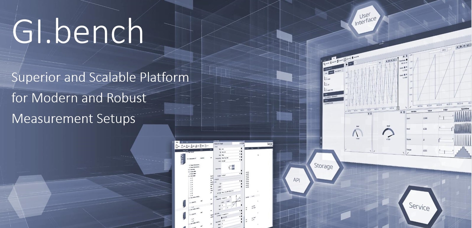 GI.bench - die Software zur Konfiguration und Datenerfassung