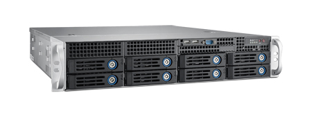 HPC-7282-00A1E - 19" Rack IPC Server Gehäuse 2HE für ATX-Mainboards für max. 8 Hot-swap-HDD/SSD