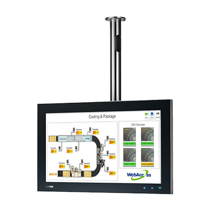 IPPC-5211WS-J3AE - IP69K Industrie Panel PC mit 21,5" Touch-Display, J1900, Edelstahl front