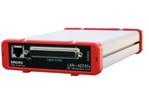 LAN-AD16FX - LAN Messmodul Kompaktes 16-Bit Multi-I/O-Messsystem mit PoE