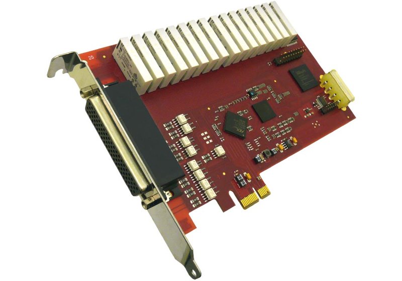 ME-630/16 - PCIe Relaiskarte mit Isolation mit 16 Reed-Relais Ausgängen & Digital I/O
