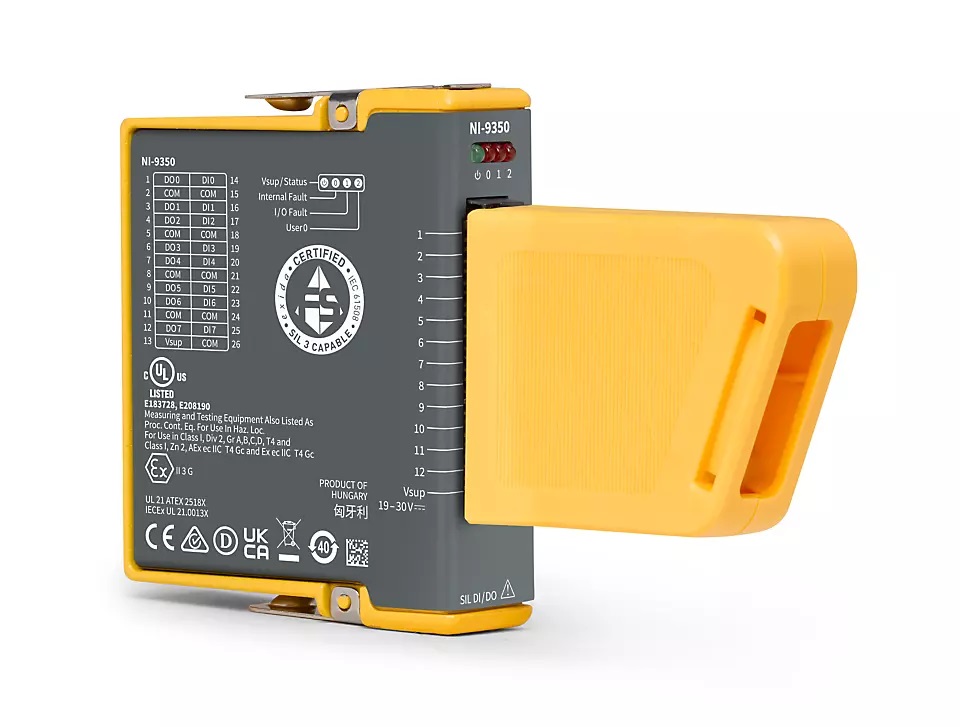NI 9350 Federklemme- cRIO Safety Digital Modul 8/8-I/O-Kanal-24V-Digital Modul SIL3 kompatibel
