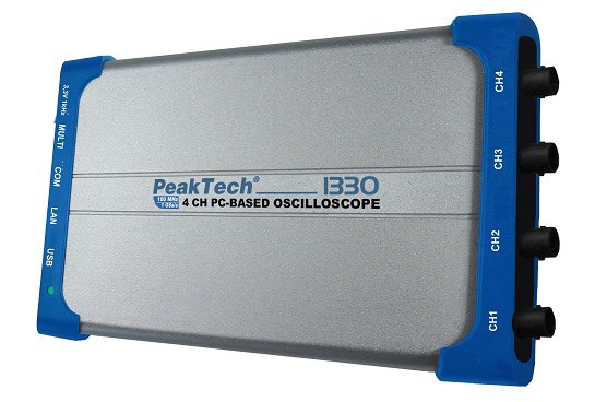 P-1330 - 100 MHz Oszilloskop 4-Kanal 100MHz 1GS/s PC-Oszilloskop mit USB/LAN