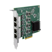 PCE-GIGE4-01A1 - GigE Frame-Grabber Karte mit I211 mit 4 GigE Ports für Ethernet Kameras für PCIe x4