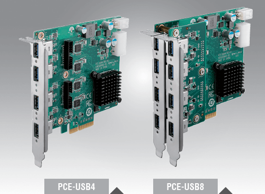 PCE-USB8-00A1E - USB 3.0 Vision Karte mit 8 Ports für PCIe x4 Bus für Bildverarbeitung