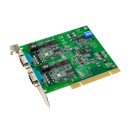 PCI-1604C-AE - Serielle Schnittstellenkarte mit 2x isolierten RS232-Ports für PCI-Bus