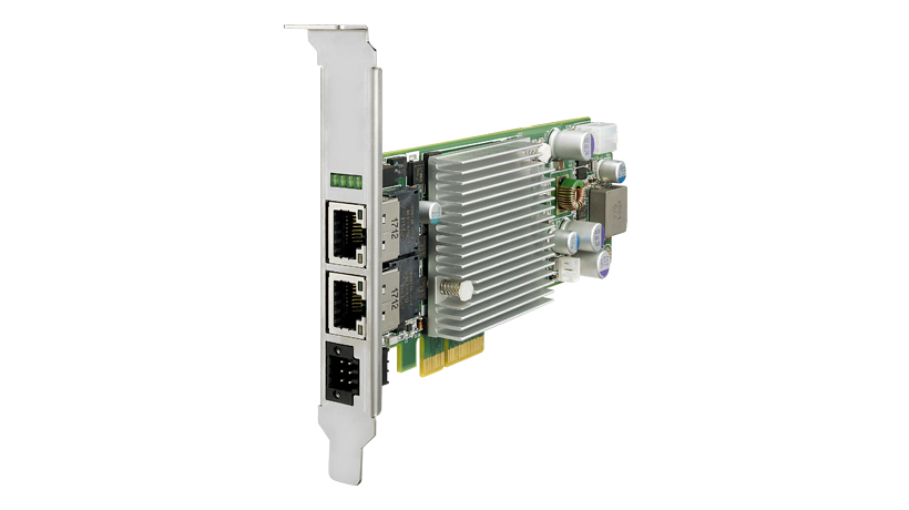 PCIe-1182-AE - GigE Frame-Grabber Karte mit 2 Ports für 10Gb Ethernet Kameras mit PoE