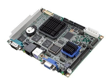 PCM-9375F-J0A3 - Single Board Computer 3.5" SBC m. AMD LX800 CPU,4 COM,4 USB,2 LAN,PC/104