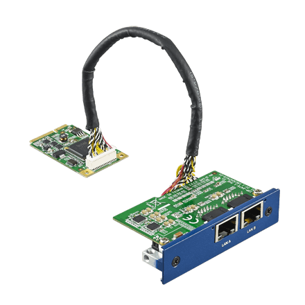 PCM-24R2GL-AE - iDoor LAN Mini-PCIe Modul mit 2x Gb-Ethernet Ports (2x RJ45)
