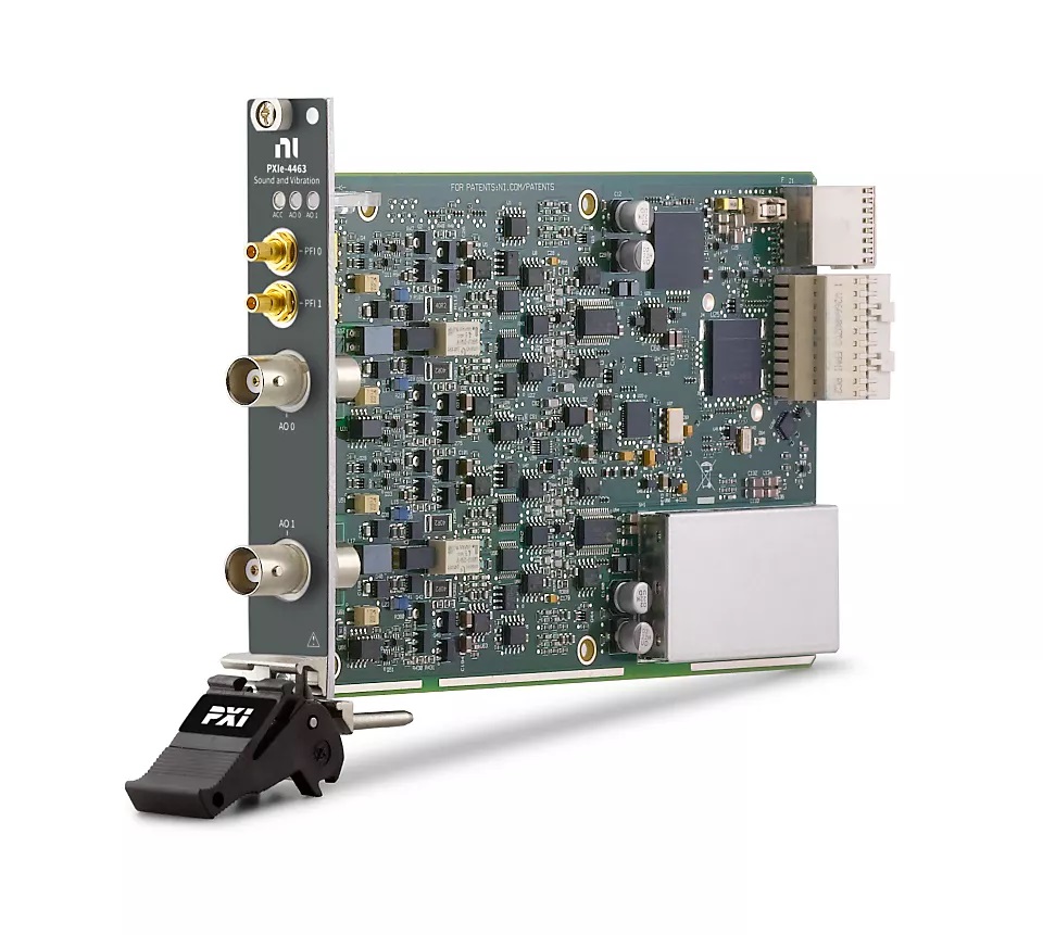 NI PXIe-4463-BNC - DSA Instrument für PXIe-Bus mit zwei 24Bit DSA-Ausgangskanälen