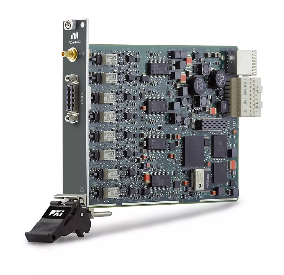 PXIe-4492 - DSA Karte f. Schall-Schwingungsmessung mit 8 Eingängen (AC/DC wählbar), 204,8 kS/s
