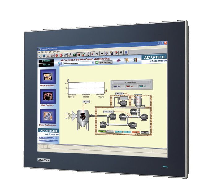 TPC-315-RE22A - Lüfterloser Touch Panel IPC mit 15" Display, Atom x6425E-CPU, 4GB RAM & iDoor