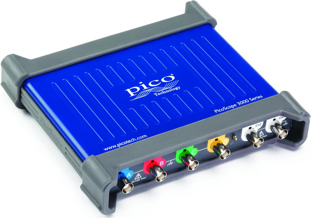 PicoScope-PS3406D - PC Oszilloskop für USB 3.0 4-Kanal 200MHz mit integriertem Funktionsgenerator