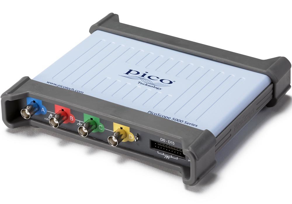 USB Oszilloskop - PicoScope-5444D MSO für USB 3.0 4-Kanal-200MHz +16xDigital-In Mixed-Scope, FlexRes