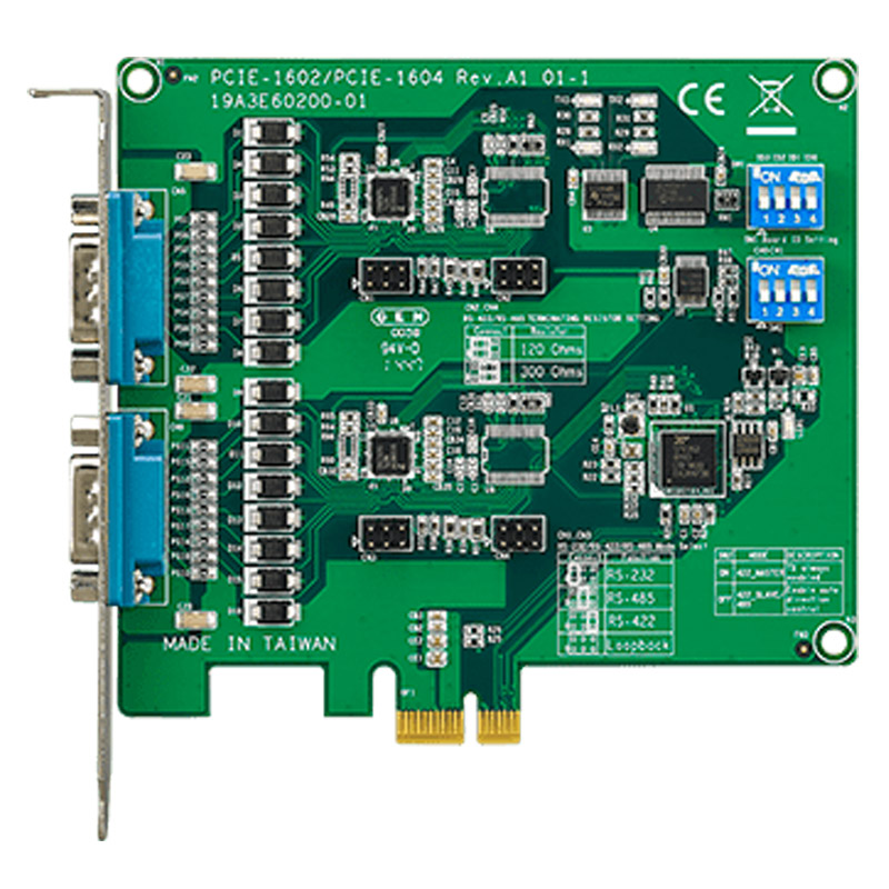PCIe-1602C-AE - Serielle Schnittstellenkarte