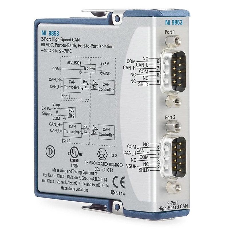 NI 9853 - cRIO NI High-Speed CAN-Modul