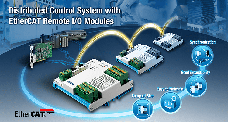 Verteilte EtherCAT IO-Systeme mit der AMAX-4800 Serie