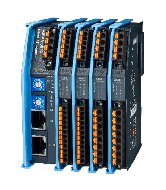 EtherCAT AMAX-5074 Koppler mit I/O Anbindung EtherCAT AMAX-5074 Koppler mit I/O Anbindung